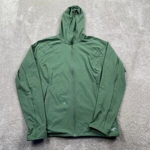 Arcteryx Adahy Hoody Womens XL Green Full Zip Fleece Jacket Activewear